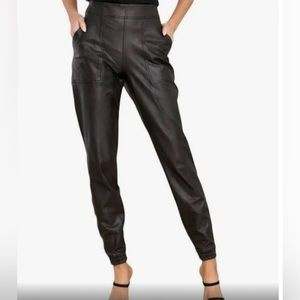 Spanx leather joggers